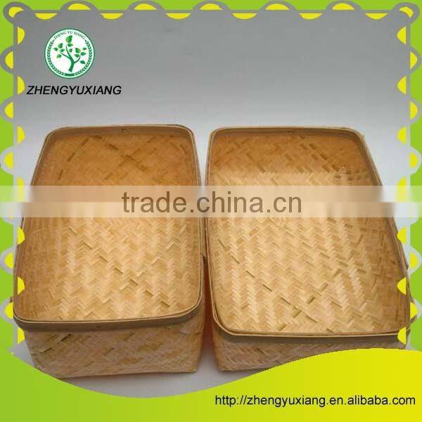 Rectangle shape bamboo crafts storage box