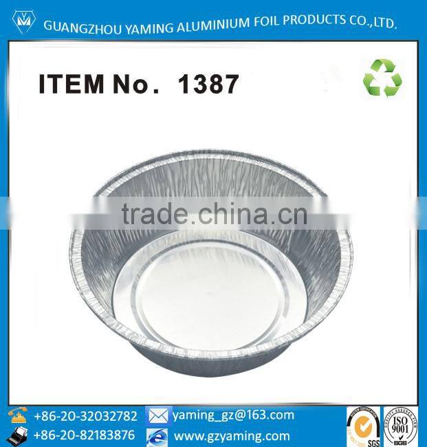 bakery use 6.5 inch round aluminium foil full edge flange food package foil pizza pan