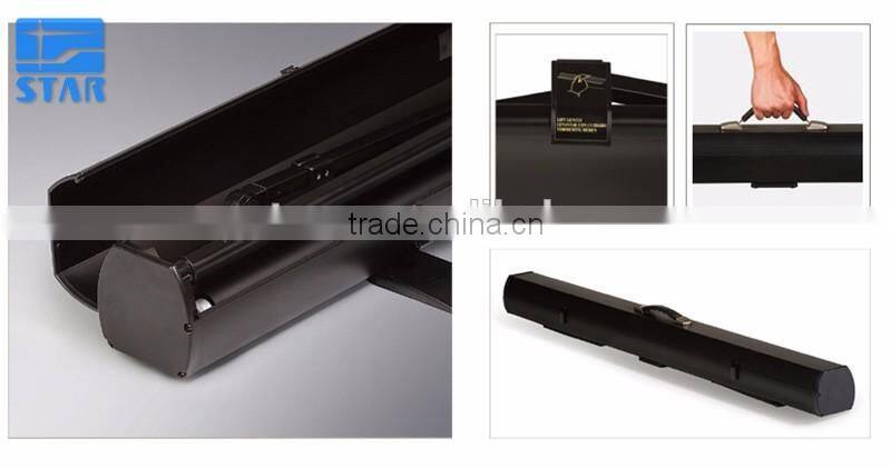 60 Inch 16:9 Floor Pull-up Projection Screen, Portable Projection Screens Easy Carry