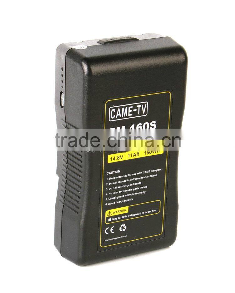 CAME-TV 160Wh Battery S-ony V Mount For Camera Camcorder Battery