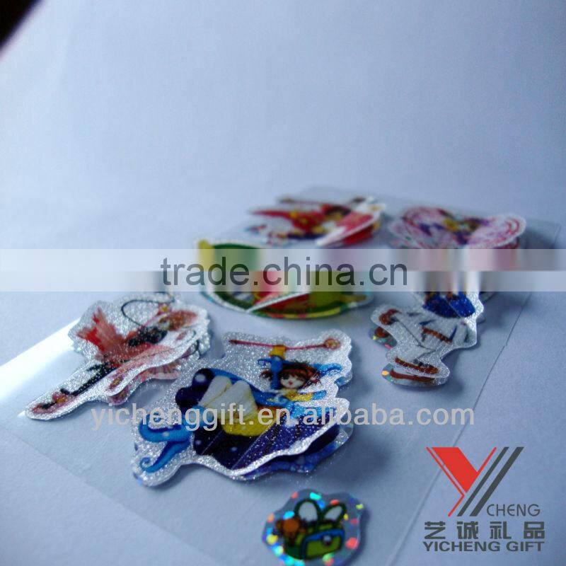 beautiful snowwhite 3D PVC Fly sticker