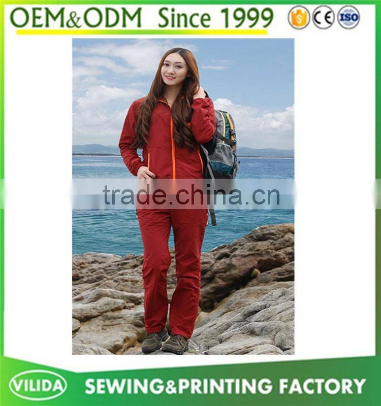 Custom high quality outdoor dry-fit sport tracksuit mountaineering clothing