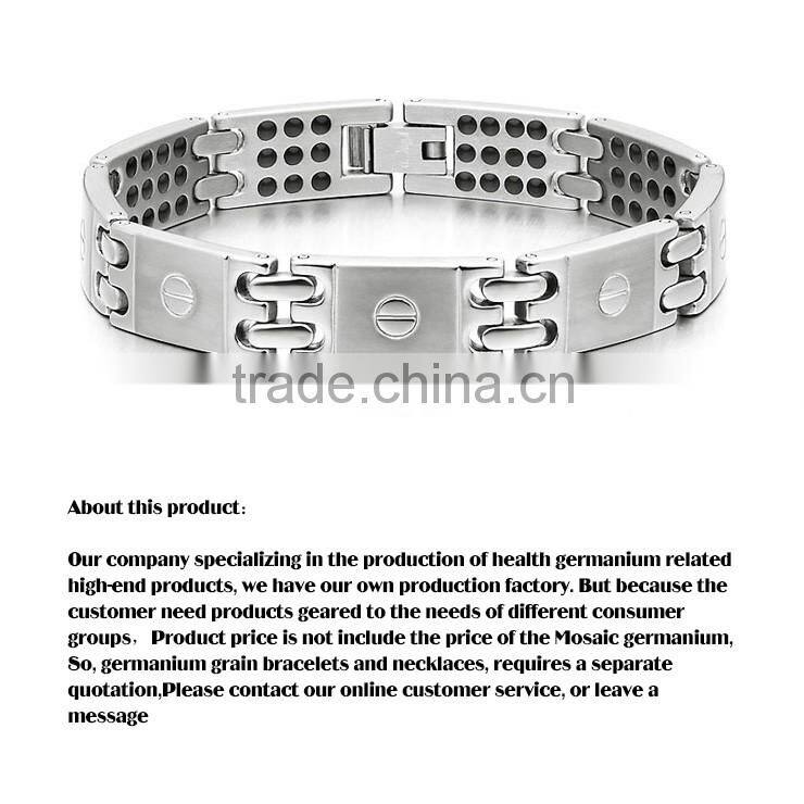 Rose gold fashion women jewelry pure titanium bracelet wristband