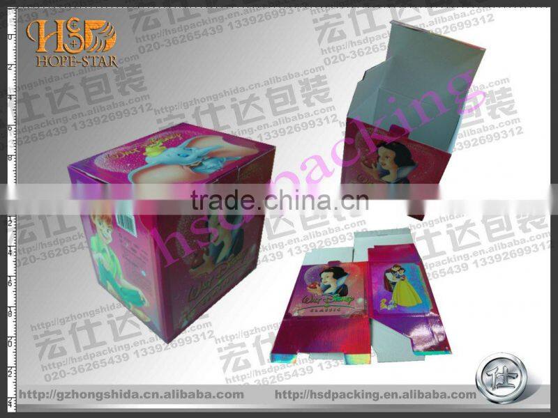 Guangzhou Simple Plain fancy white paper box,folding small paper box with custom logo printed