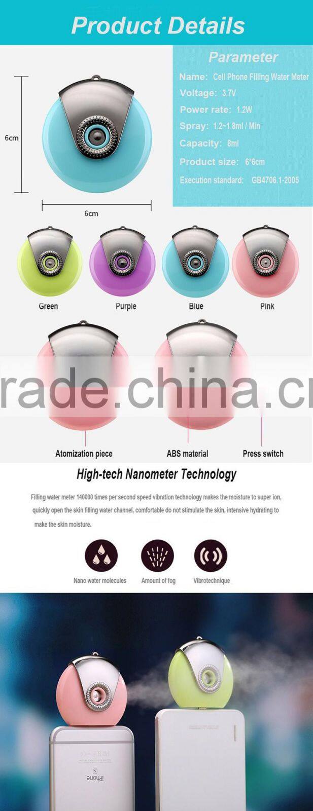 Portable usb mini humidifier for smarte phone