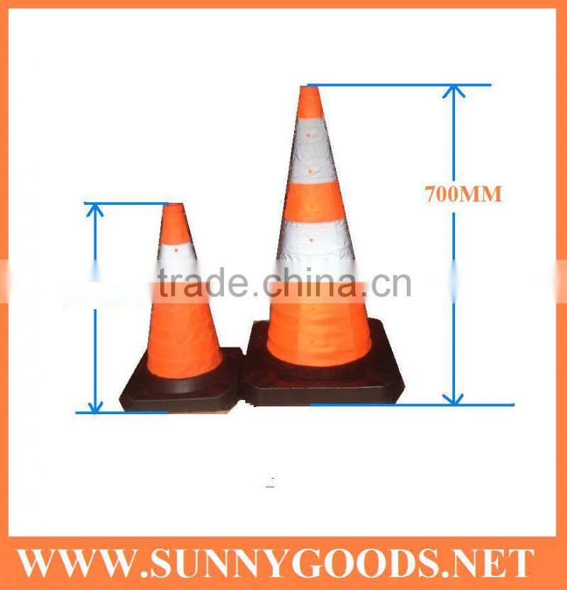 collapsible 28 rubber traffic cone