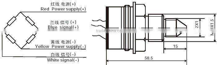 Miniature pressure sensor YB14C