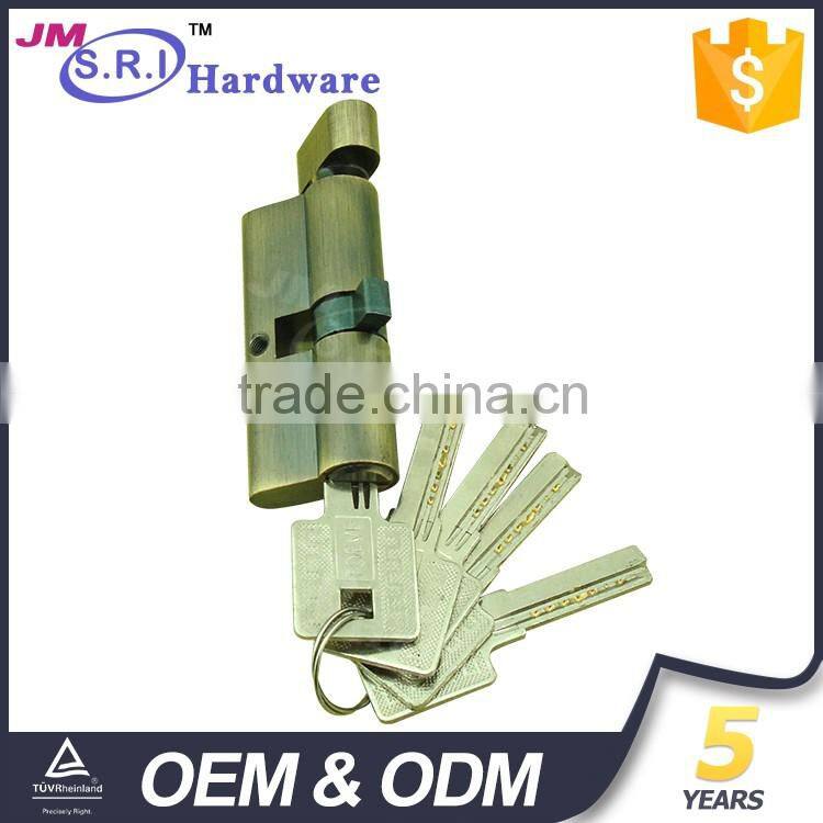 Hot sale brass material door cylinder lock with knob