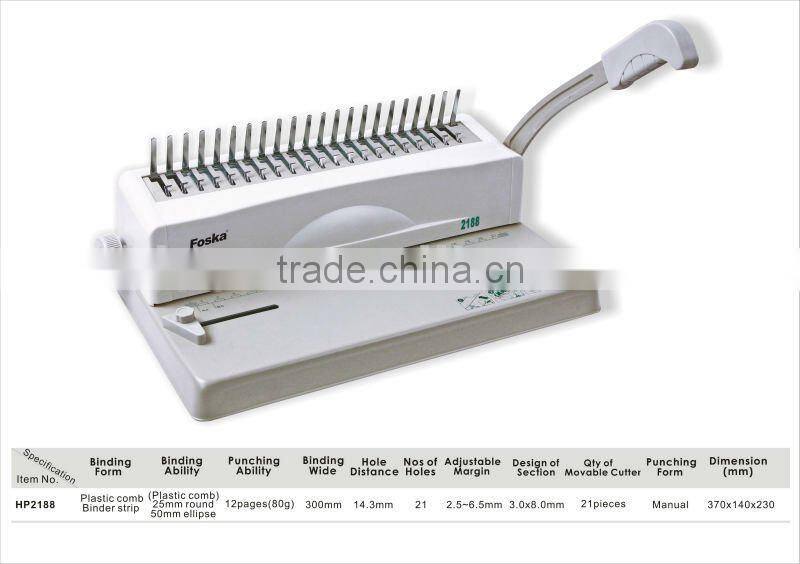 Plastic Comb Binding machine/Hot Sale Binding Machine