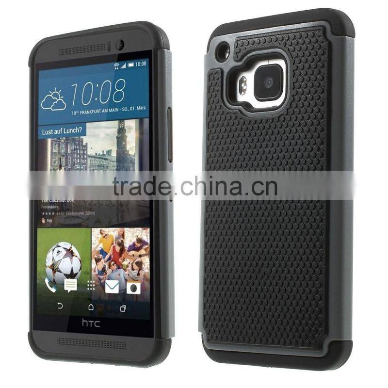 New Arrival Hybird Cover Case for HTC One M9, 2 in 1 for HTC One M9 TPU + PC Cover Case