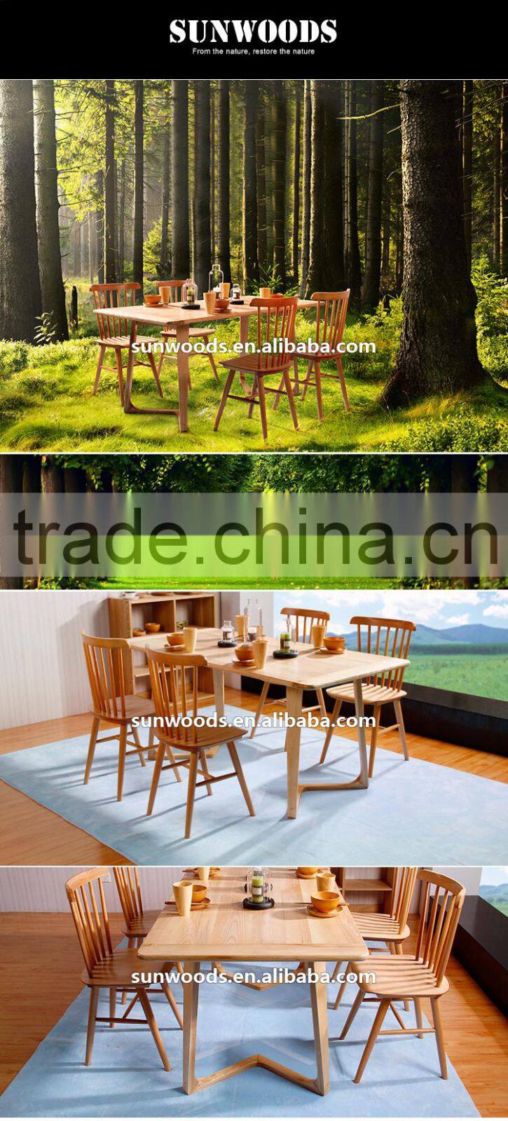A Manchurian Ash chair China top quality dining chair without armrest / modern wooden chair