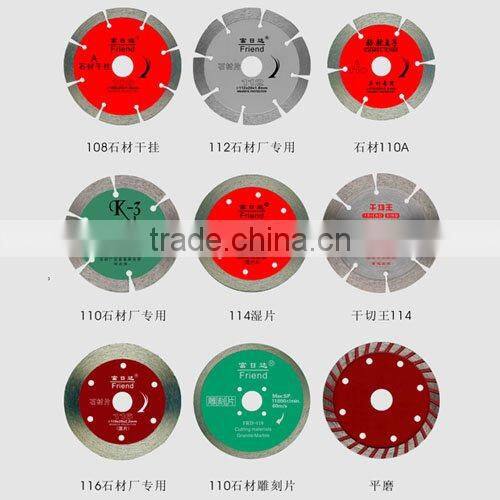diamond core drill bits and diamond saw blades for stone materials