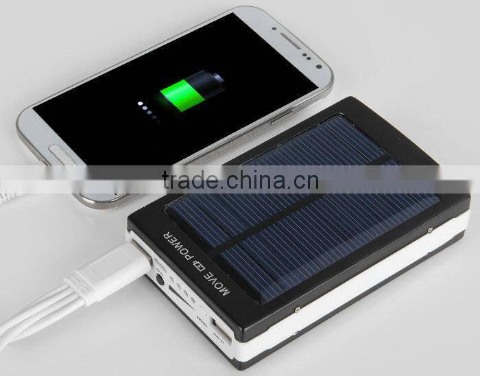 solar led camping lantern with mobile charging solar panel