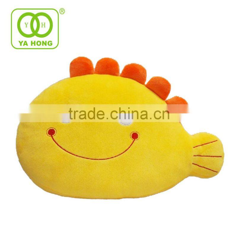 China custom plush flower shape pillow with tiger pattern