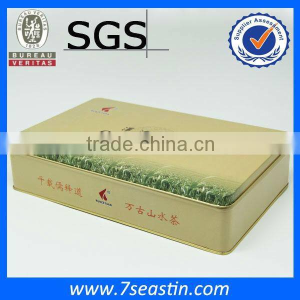 rectangle cake tin box with round corner