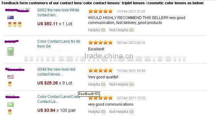 Best selling gergeous color contact lens/ plano bright and piercing eyes contact lens/ fablous Lenses/sightly and bright eyes