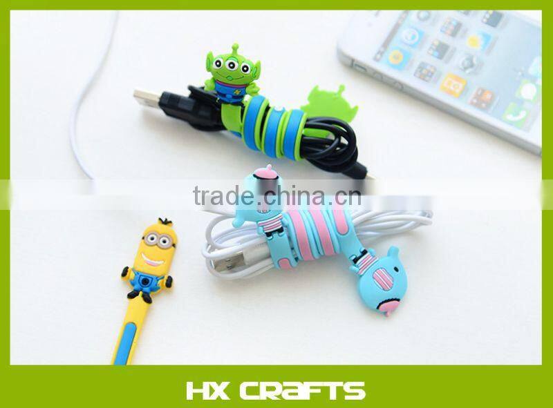 Cartoon Design Cute Cable Tie Cord Organizer Earphone Wrap Winder/ Fixer Holder/cord Manager/cable Winder