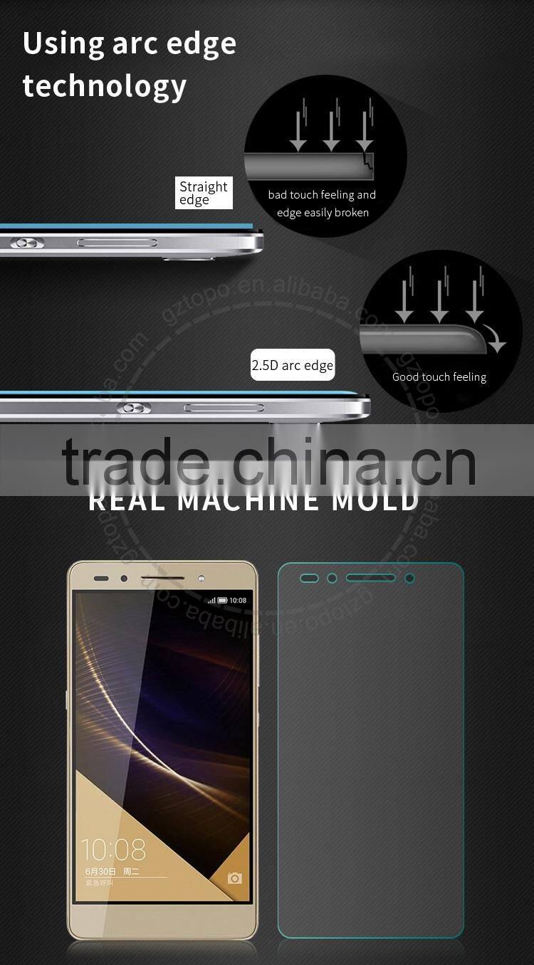 Factory Price mobile accessories new 2016 screen protector For Huawei Honor 7 Tempered Glass Screen