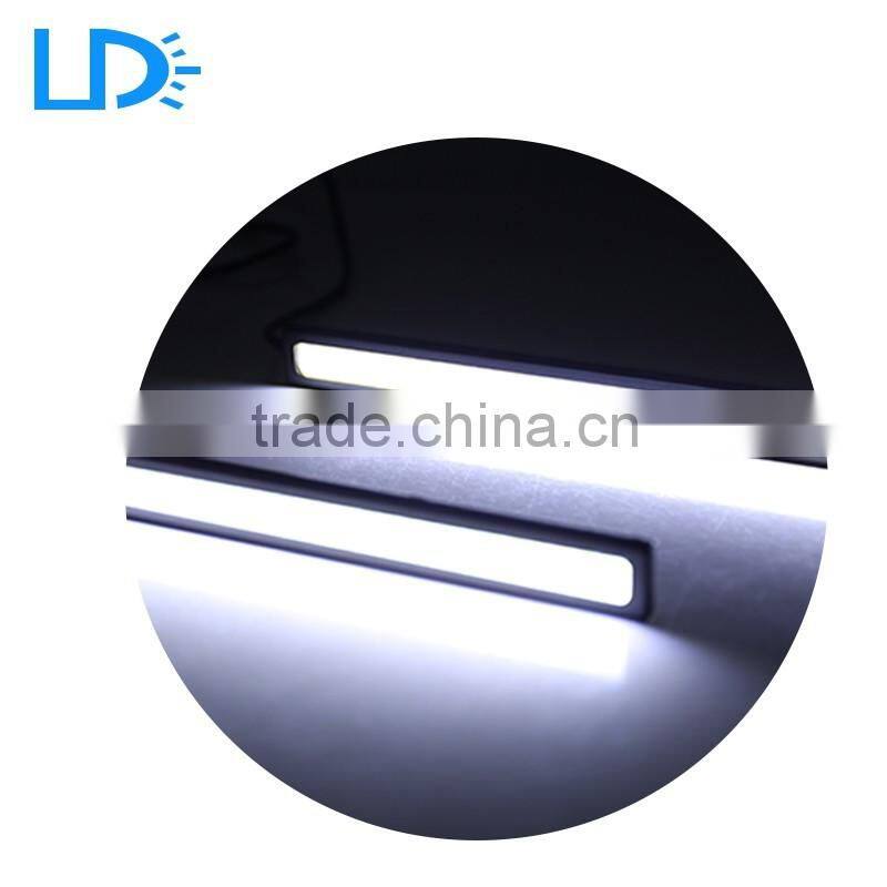 Super bright silver housing cob led drl light 14cm