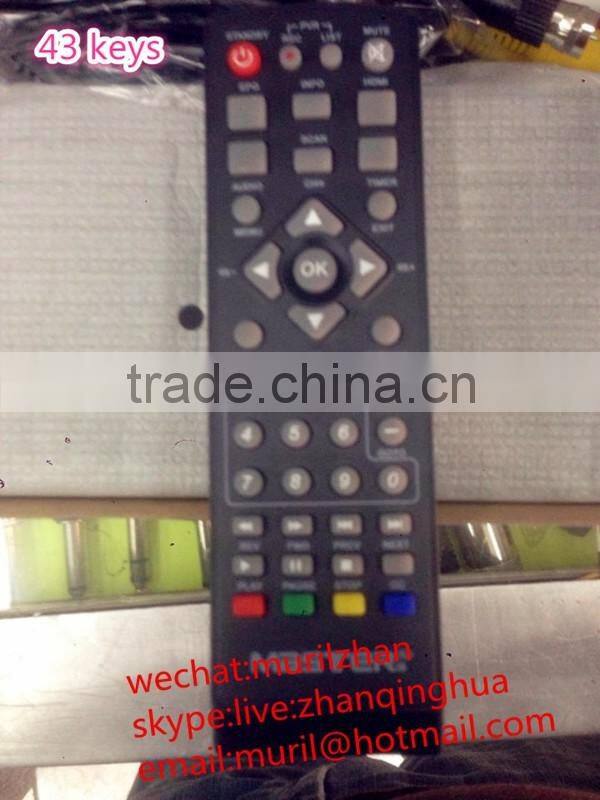 High Quality Black New ABS 43 Keys Remote Control for RCA tv analog to digital converter