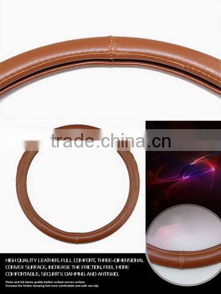 China factory design your steering wheel cover/Hot Sale High Quality flocking Steering Wheel Covers