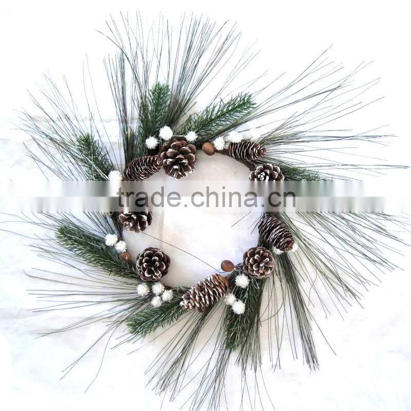 CHRISTMAS NATURAL WHITE WREATH