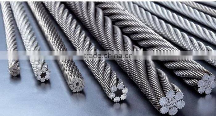 Marine lifting steel wire ropes, high quality rigging wire ropes