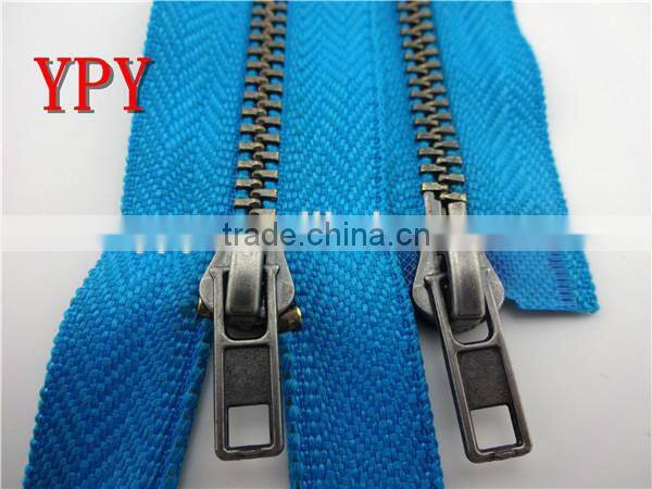 top sale metal zipper with blue tape