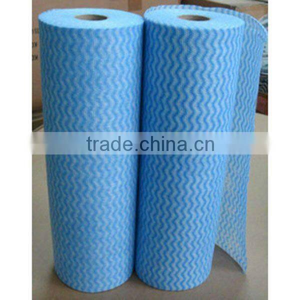 75g 70% Viscose 30% Polyester Antibacteria Spunlace Nonwoven Cleaning Cloth/wipe
