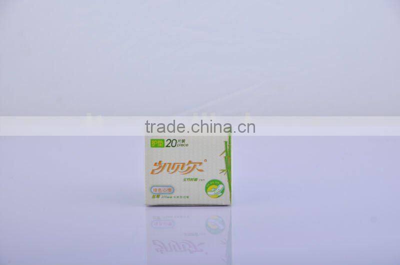 100 % Natural Biodegradable Corn and Bamboo Fiber Sanitary Napkin