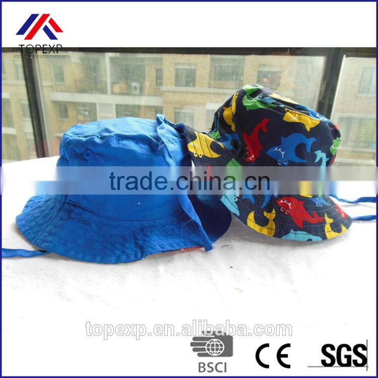 high quality hot sale custom bucket hat with string for children