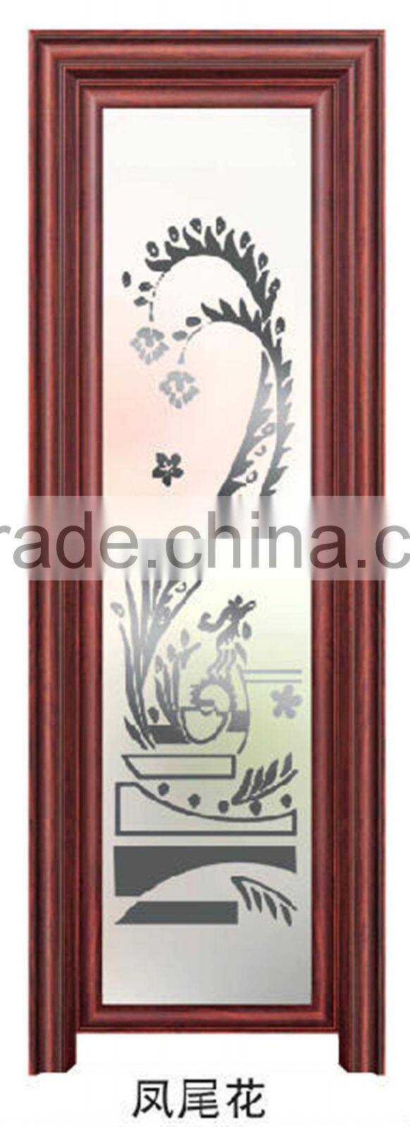 cheaper home use toliet door with frosted glass