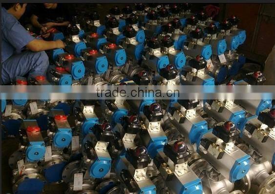 China supplier DN25 flange 304 stainless steel ball valve