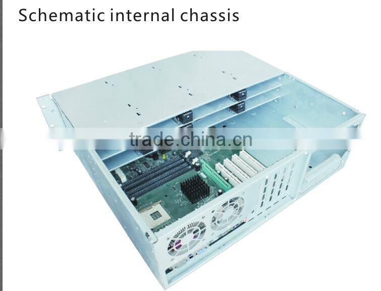 8 HDD Trays Rack Mount industrial server case for server