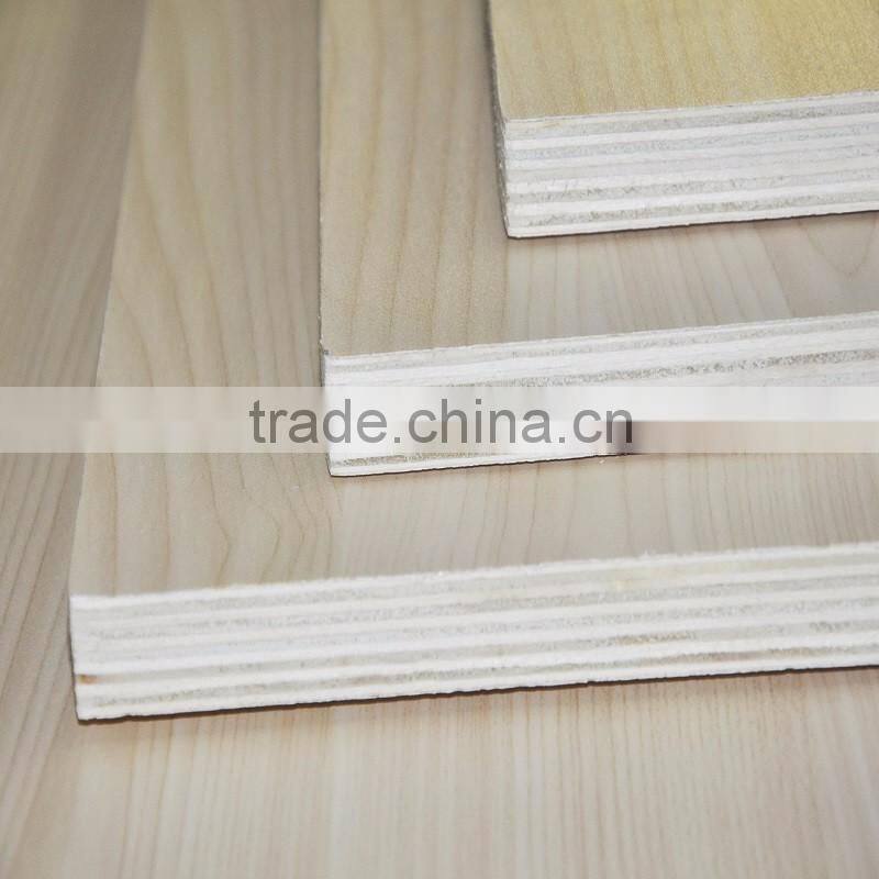 8-18mm different colour papers malemine plywood for furniture