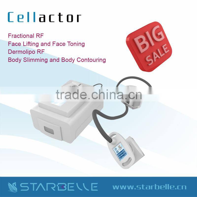 2015 rf vacuum vela body shape / rf fraccional with micronedles skin device - Cellactor