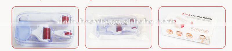 Fashional 4 in 1 derma roller,micro needle roller in 2016 year -L013C