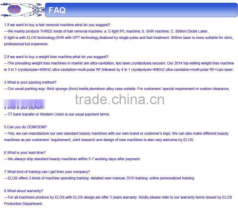 Classic Style High Quality E-light IPL+RF+Laser Machine