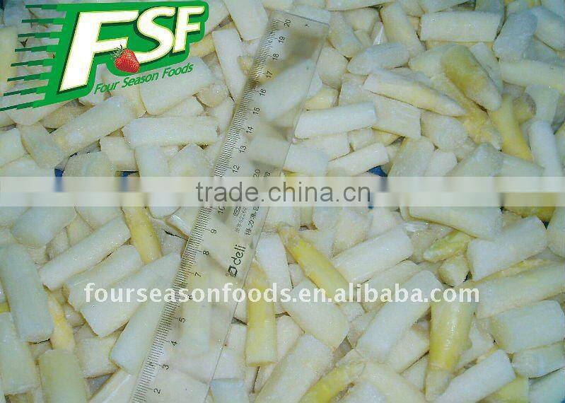 Frozen white asparagus spears