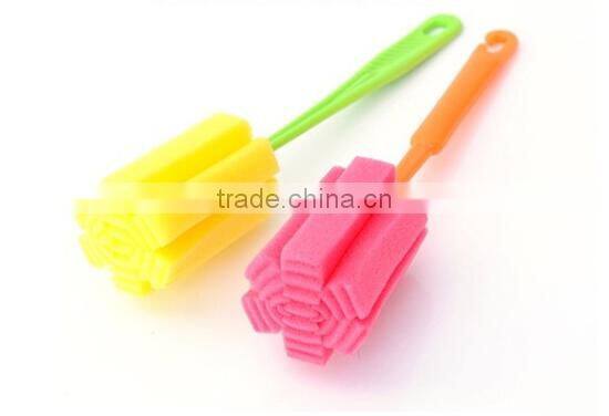 Sponge Brush Bottle Cup Glass Washing Cleaning Kitchen Cleaner Tool New