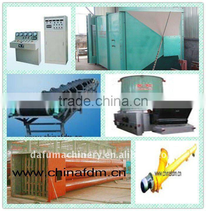 Low power consumption plaster powder production line