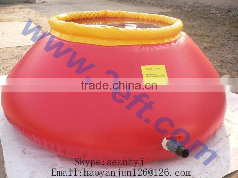PVC onion shape water bladder for farm irrigation system