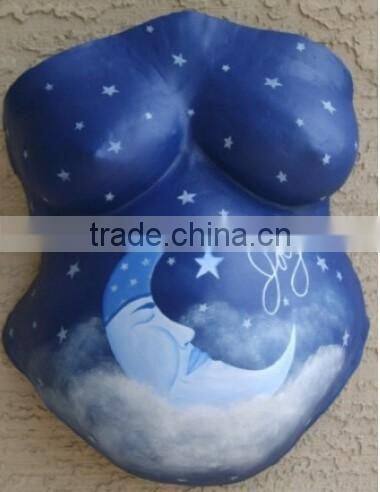 Lifecasting alginate pregnant belly casting (fast set 2'30",medium set 4'10",slow set 12')