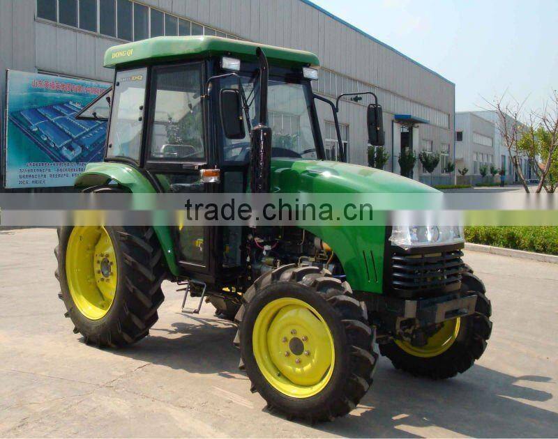 ENFLY DQ554 55HP 4WD farm tractor with front end loader, pallet fork, timber grapple, snow blade, backhoe
