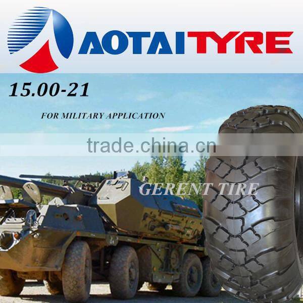 1500-21 1500x21 Gerent military truck Tires with cross-country pattern