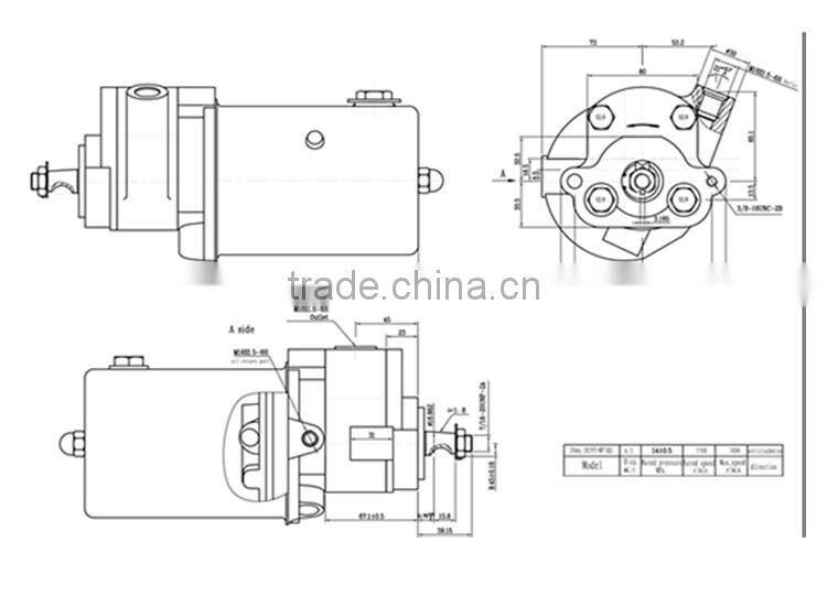 MF365 hydraulic gear pump for Massey Fergusson tractor