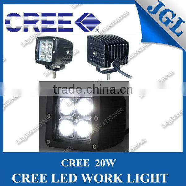 20W LED WORK LIGHT LAMP 12V24V BOAT JEEP Truck SUV 4WD ATV UTV,4X4W IP67 High Intensity CREE LEDS Fog Lamp 10-30VDC