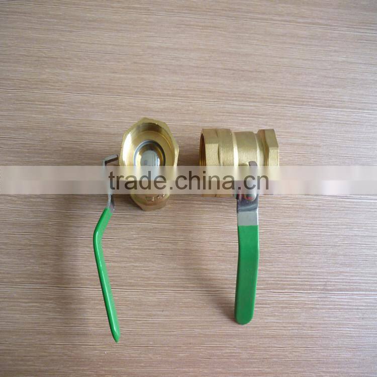 female and male brass ball valve with 1/4 3/8" 1/2" NPT BSPT thread ,copper core and copper spool