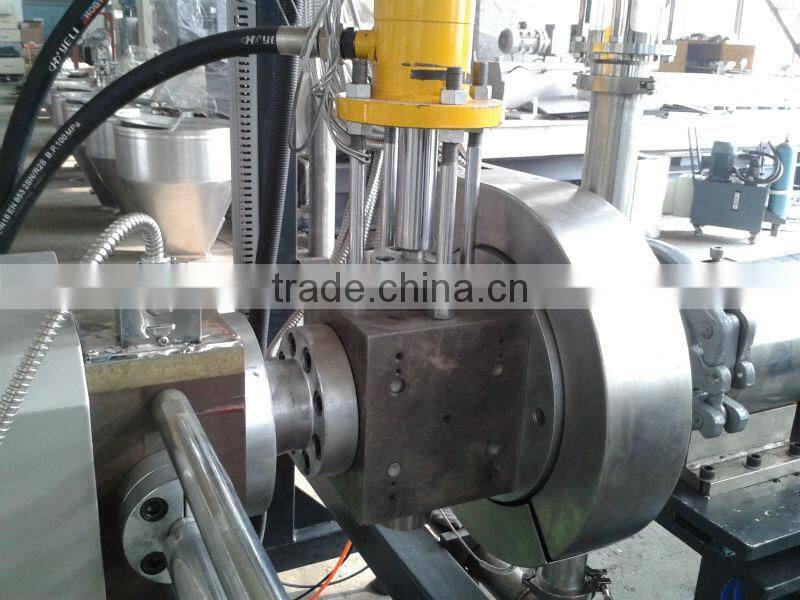 hydraulic screen changer for extrusion machine