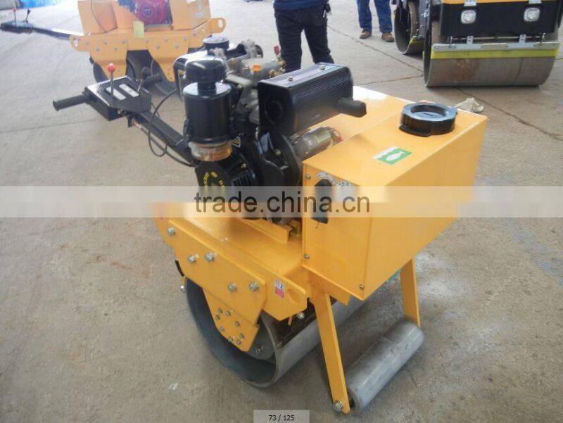 Popular Selling 325KG Walk Behind Road Roller RS600 Single Drum Steel Roller
